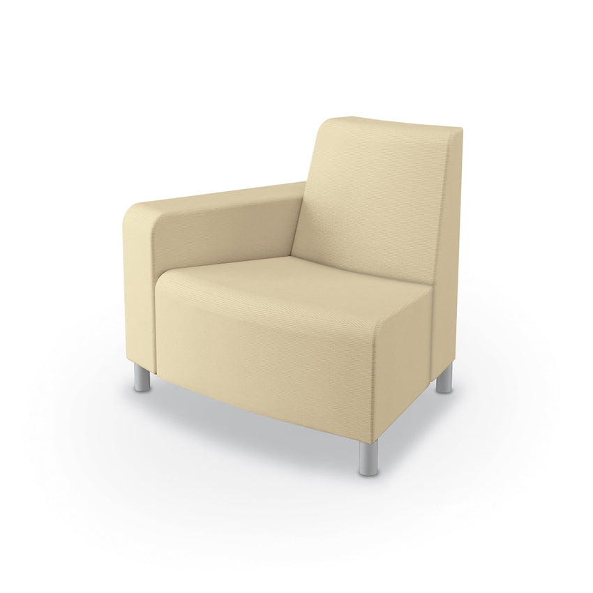 Mooreco Phoeby Outdoor Soft Seating - Outside Curve Chair Right Arm - 18" Seat Height (PBA3R1L) - SchoolOutlet