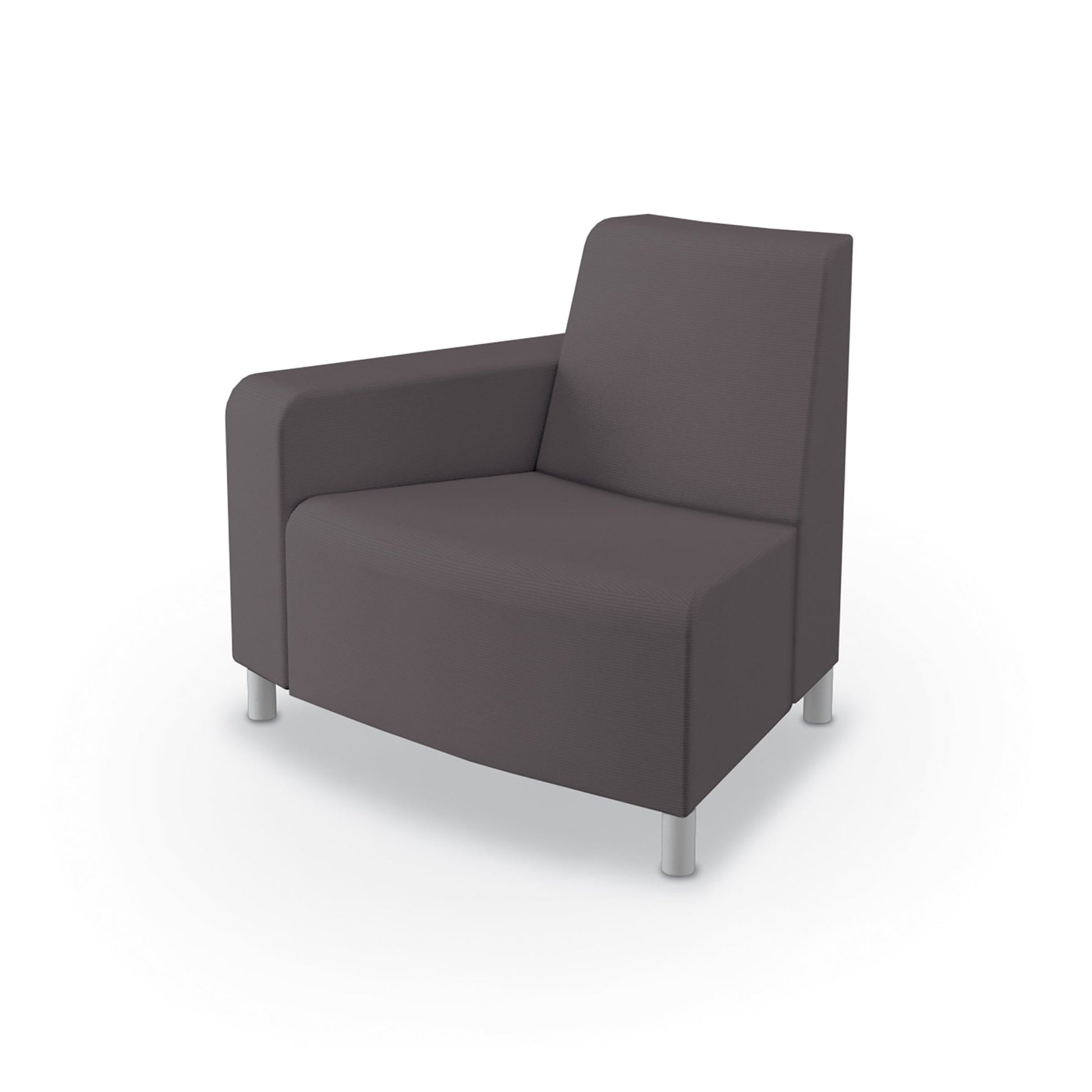 Mooreco Phoeby Outdoor Soft Seating - Outside Curve Chair Right Arm - 18" Seat Height (PBA3R1L) - SchoolOutlet