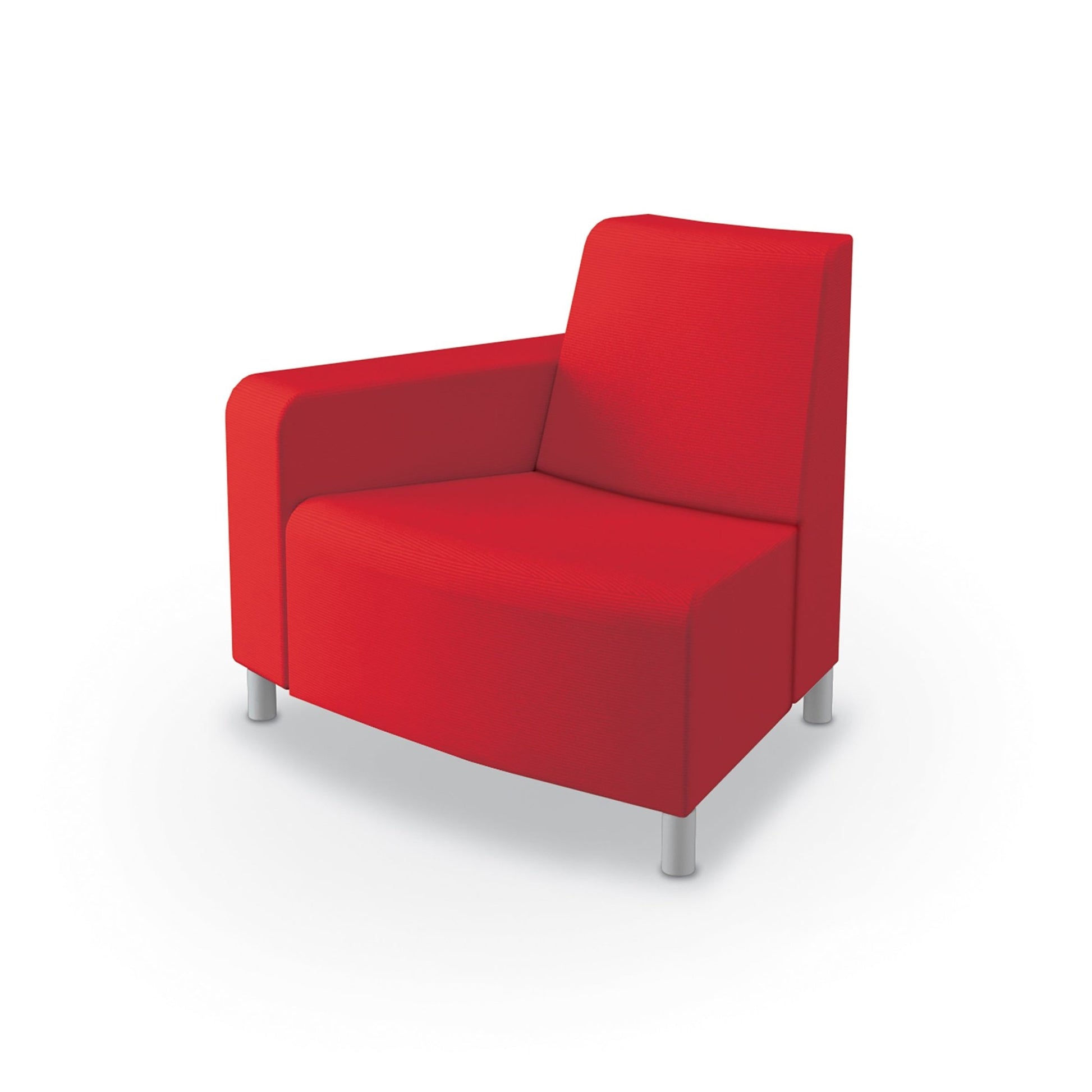 Mooreco Phoeby Outdoor Soft Seating - Outside Curve Chair Right Arm - 18" Seat Height (PBA3R1L) - SchoolOutlet