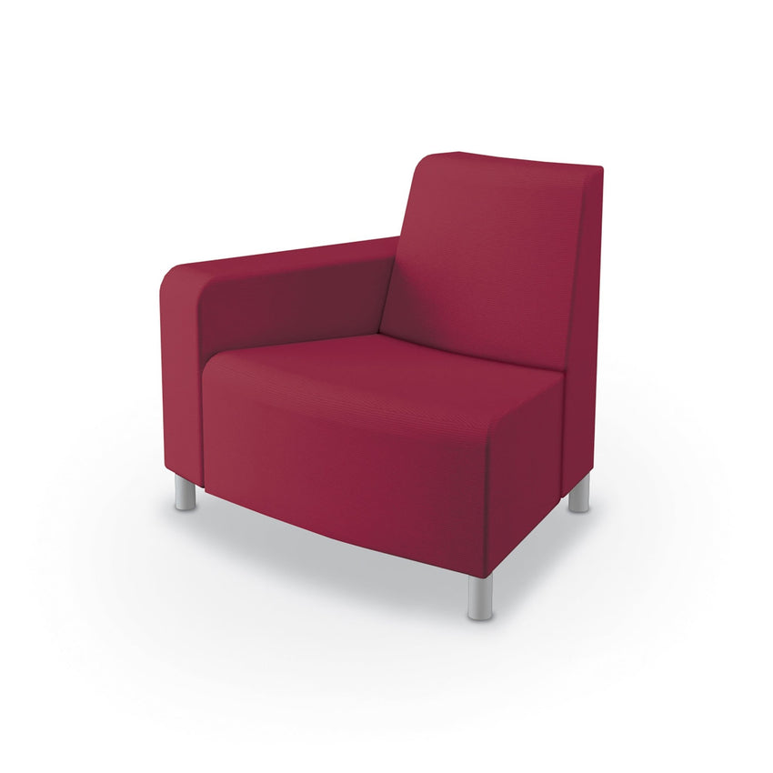 Mooreco Phoeby Outdoor Soft Seating - Outside Curve Chair Right Arm - 18" Seat Height (PBA3R1L) - SchoolOutlet