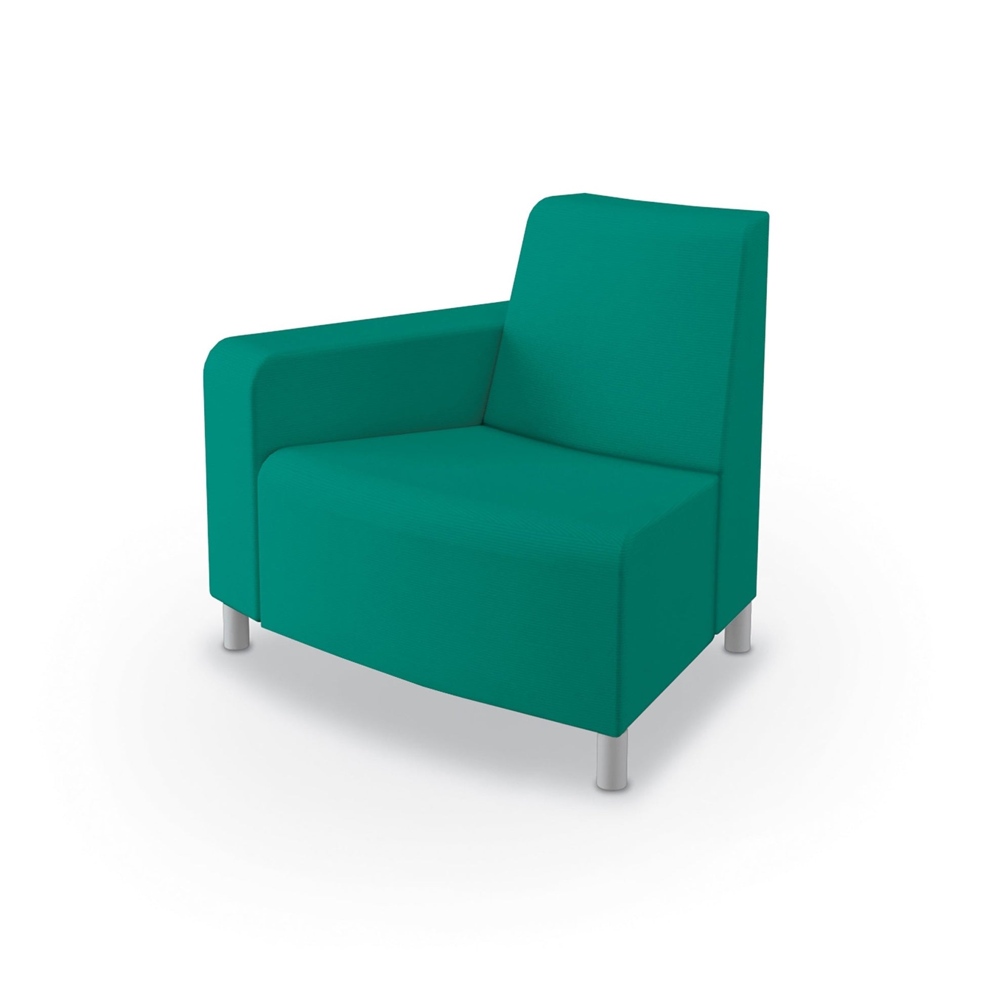 Mooreco Phoeby Outdoor Soft Seating - Outside Curve Chair Right Arm - 18" Seat Height (PBA3R1L) - SchoolOutlet