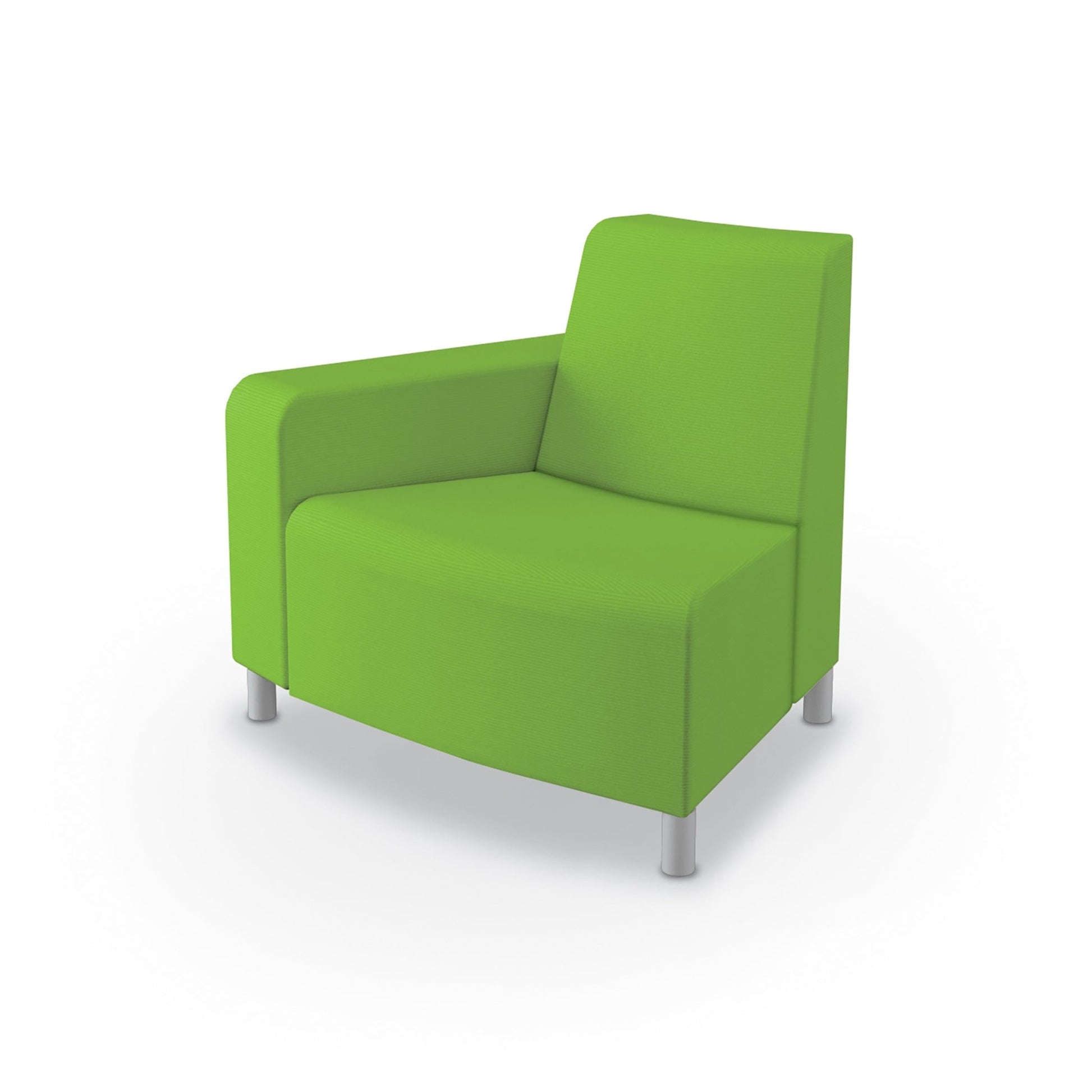 Mooreco Phoeby Outdoor Soft Seating - Outside Curve Chair Right Arm - 18" Seat Height (PBA3R1L) - SchoolOutlet