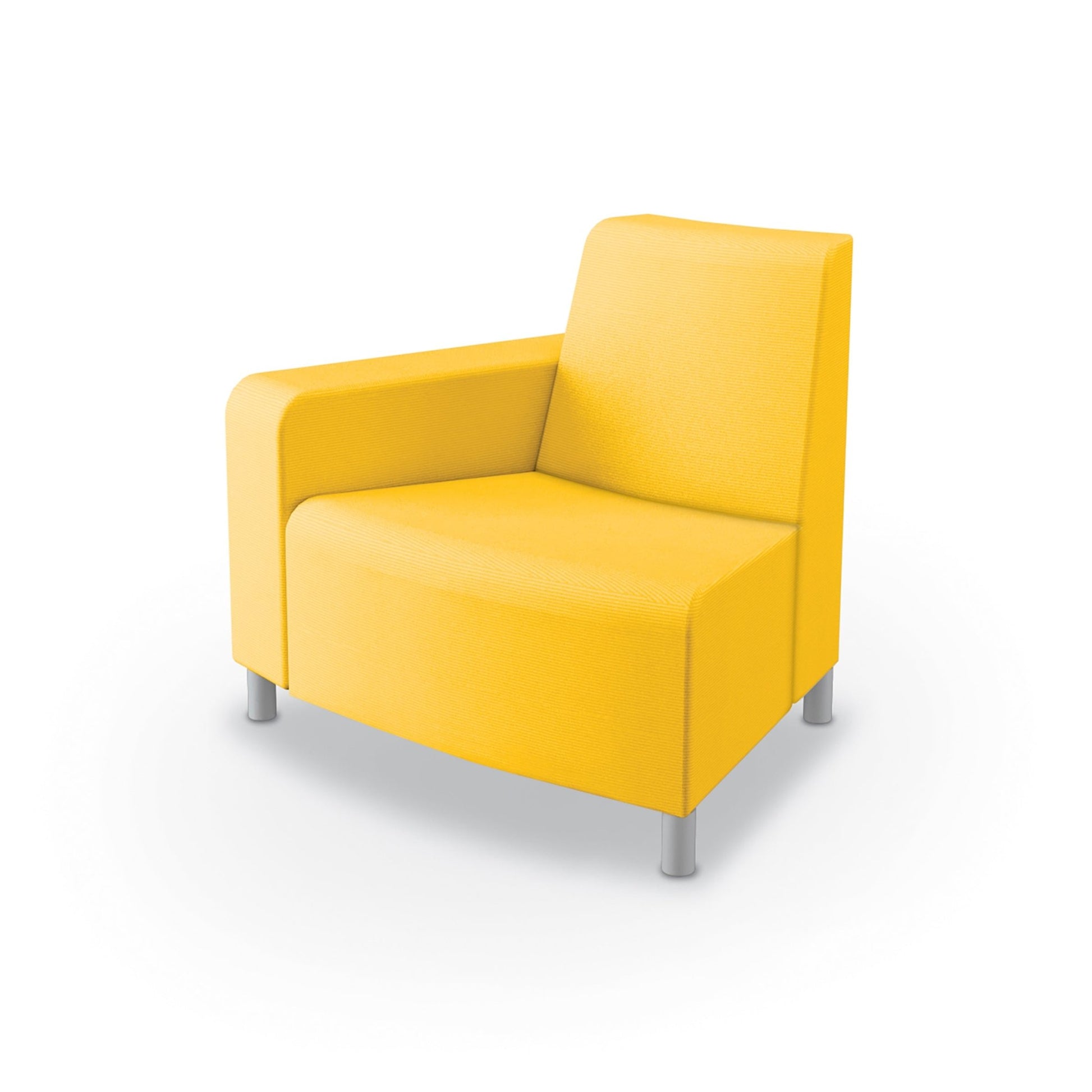 Mooreco Phoeby Outdoor Soft Seating - Outside Curve Chair Right Arm - 18" Seat Height (PBA3R1L) - SchoolOutlet