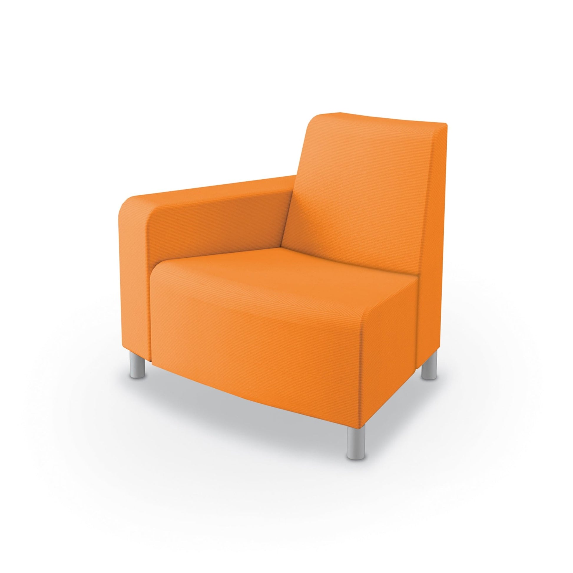 Mooreco Phoeby Outdoor Soft Seating - Outside Curve Chair Right Arm - 18" Seat Height (PBA3R1L) - SchoolOutlet