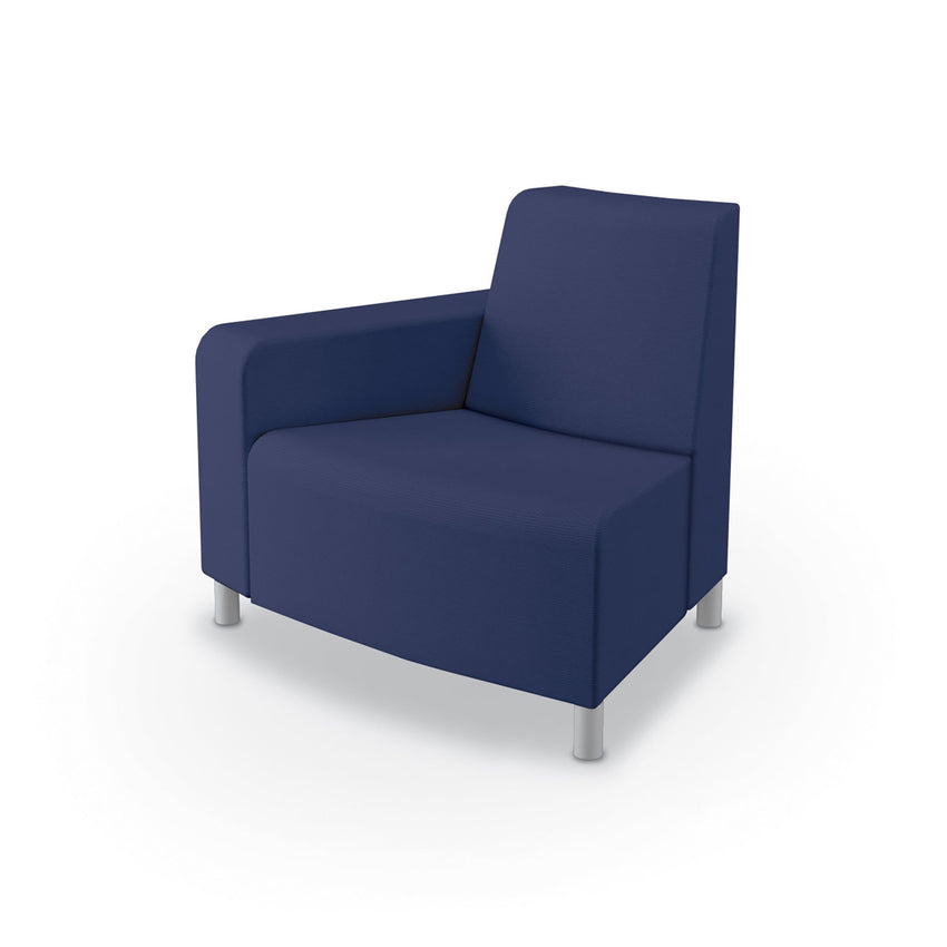 Mooreco Phoeby Outdoor Soft Seating - Outside Curve Chair Right Arm - 18" Seat Height (PBA3R1L) - SchoolOutlet