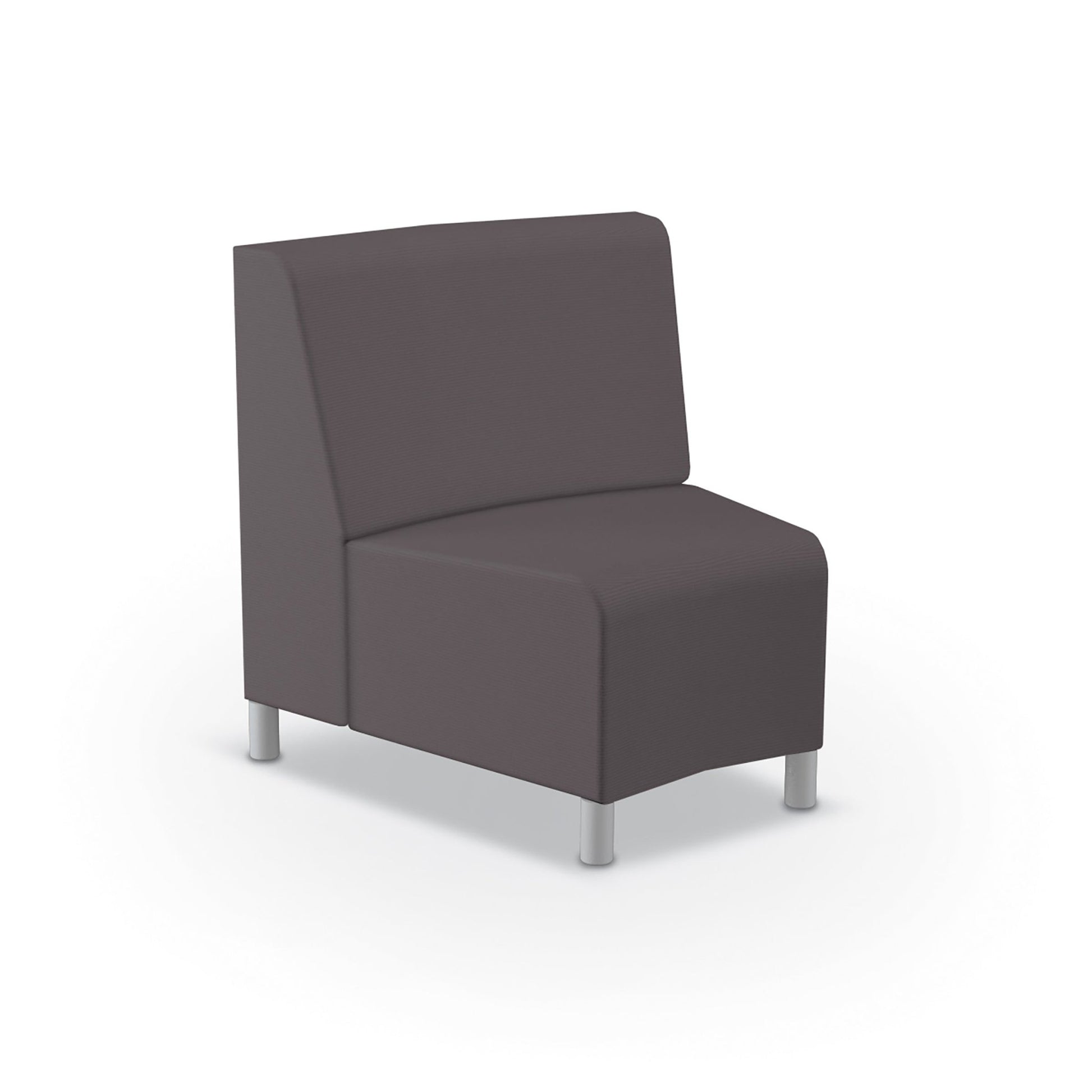 Mooreco Phoeby Outdoor Soft Seating - Inside Curve Chair No Arm - 18" Seat Height (PBA5N1L) - SchoolOutlet
