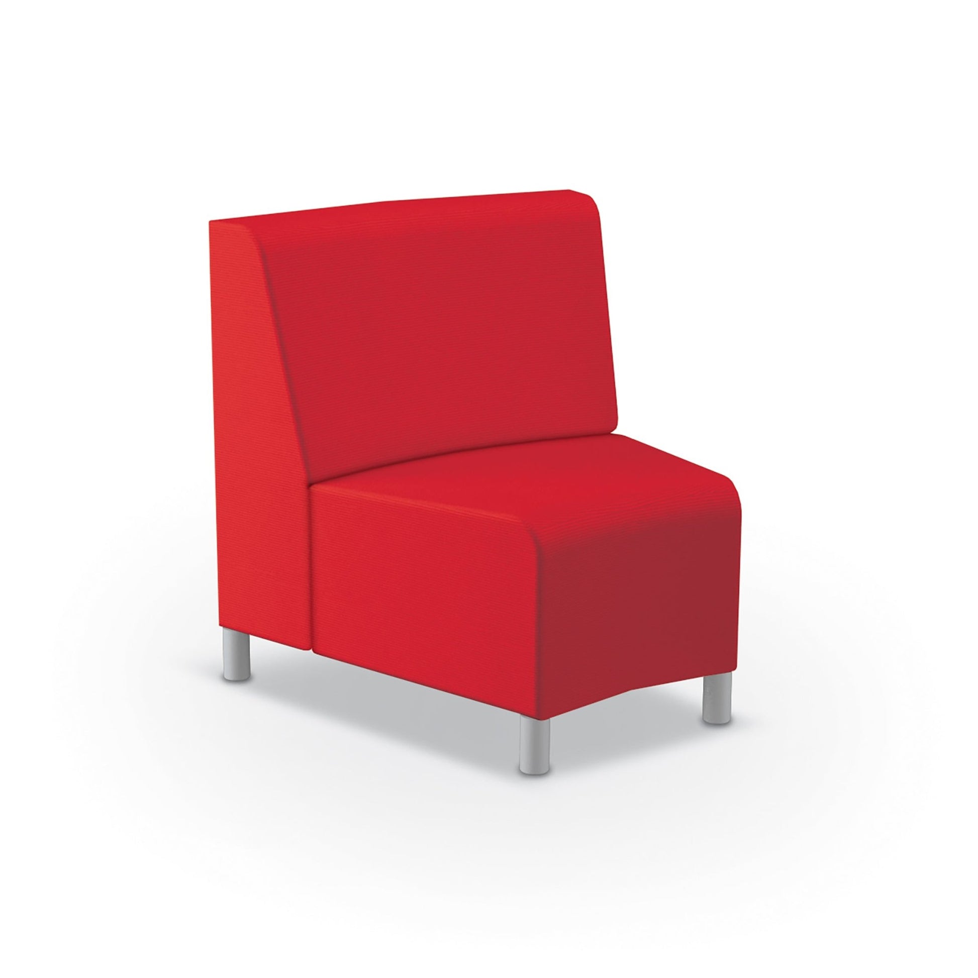 Mooreco Phoeby Outdoor Soft Seating - Inside Curve Chair No Arm - 18" Seat Height (PBA5N1L) - SchoolOutlet