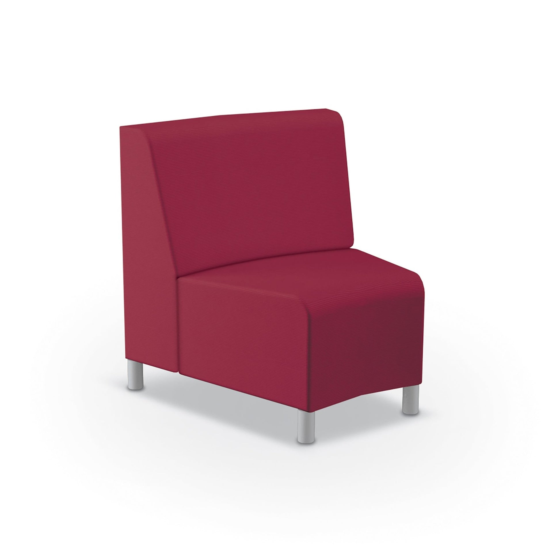 Mooreco Phoeby Outdoor Soft Seating - Inside Curve Chair No Arm - 18" Seat Height (PBA5N1L) - SchoolOutlet