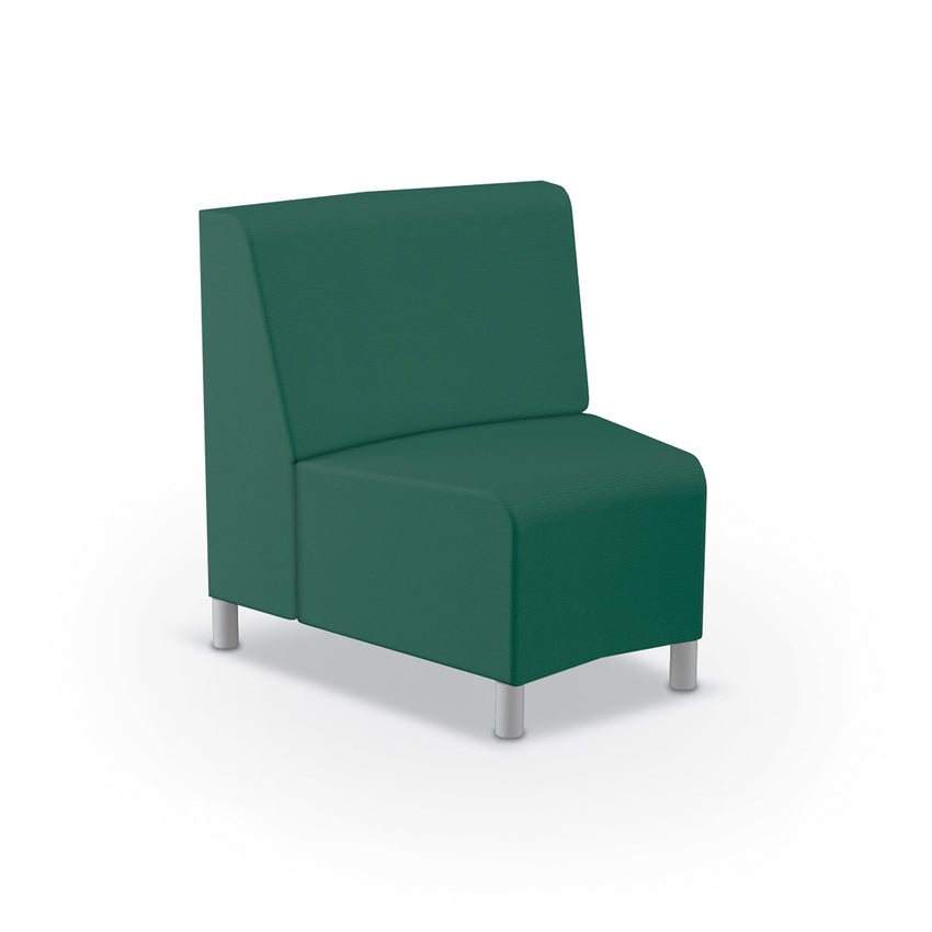 Mooreco Phoeby Outdoor Soft Seating - Inside Curve Chair No Arm - 18" Seat Height (PBA5N1L) - SchoolOutlet