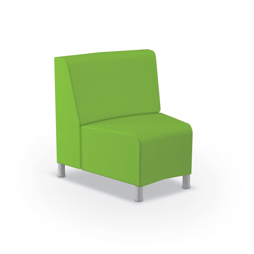 Mooreco Phoeby Outdoor Soft Seating - Inside Curve Chair No Arm - 18" Seat Height (PBA5N1L) - SchoolOutlet