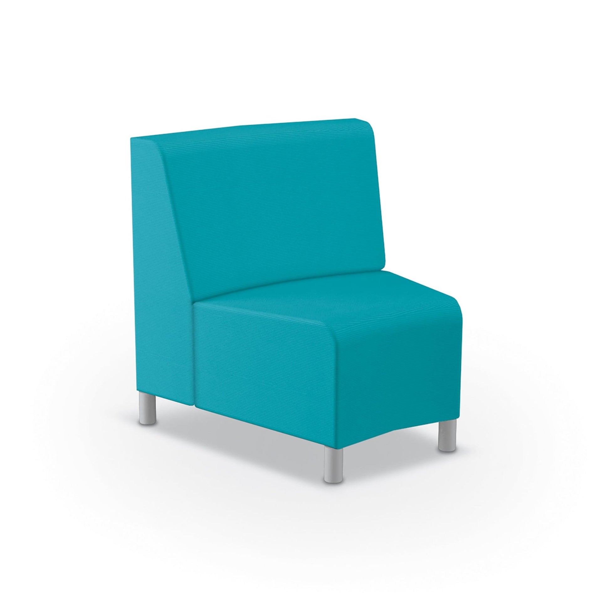 Mooreco Phoeby Outdoor Soft Seating - Inside Curve Chair No Arm - 18" Seat Height (PBA5N1L) - SchoolOutlet