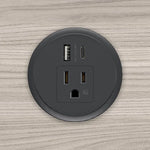 MooreCo Moorepower Grommet Mount Power (MOR-PWRGR-AB-BK) - SchoolOutlet