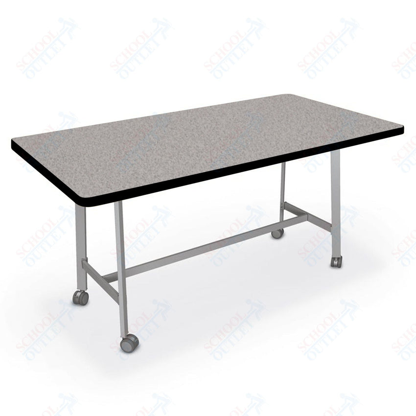 Mooreco Akt Table – 36"D x 72"W Rectangle, Laminate or Butcher Block Top, Fixed Height Available in 29"H, 36"H, or 42"H - SchoolOutlet