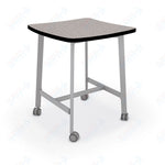 Mooreco Akt Table – Wavy Square, Laminate Top, Fixed Height Available in 29