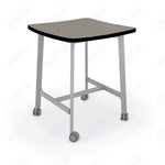 Mooreco Akt Table – Wavy Square, Laminate Top, Fixed Height Available in 29