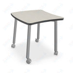 Mooreco Akt Table – Wavy Square, Laminate Top, Fixed Height Available in 29