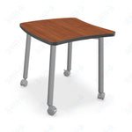 Mooreco Akt Table – Wavy Square, Laminate Top, Fixed Height Available in 29