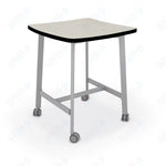 Mooreco Akt Table – Wavy Square, Laminate Top, Fixed Height Available in 29