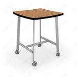 Mooreco Akt Table – Wavy Square, Laminate Top, Fixed Height Available in 29