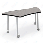 Mooreco Akt Table – Wavy Trapezoid, Laminate Top, 29