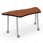 Mooreco Akt Table – Wavy Trapezoid, Laminate Top, 29