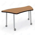 Mooreco Akt Table – Wavy Trapezoid, Laminate Top, 29