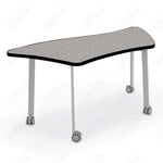 Mooreco Akt Table – Wavy Trapezoid, Laminate Top, 29