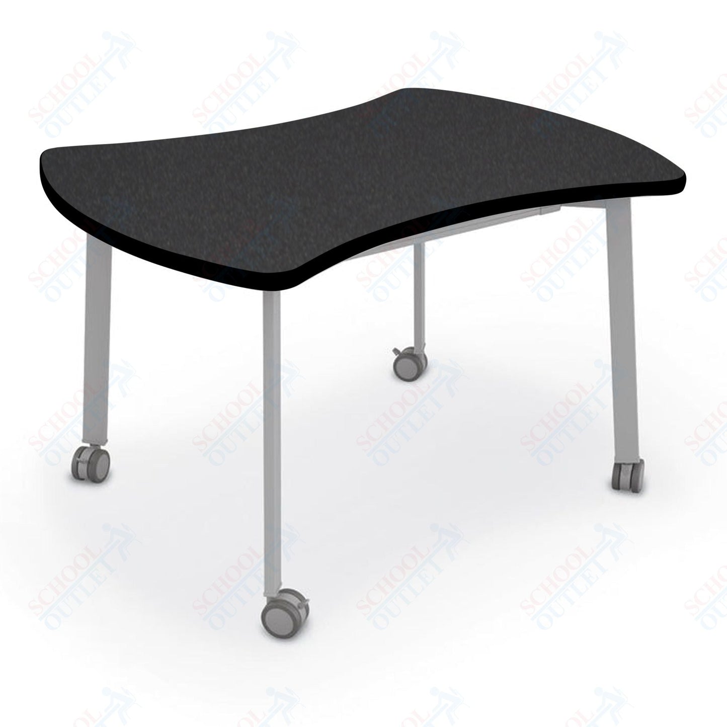 Mooreco Akt Table – Quad, Laminate Top, Fixed Height Available in 29"H, 36"H, or 42"H - SchoolOutlet