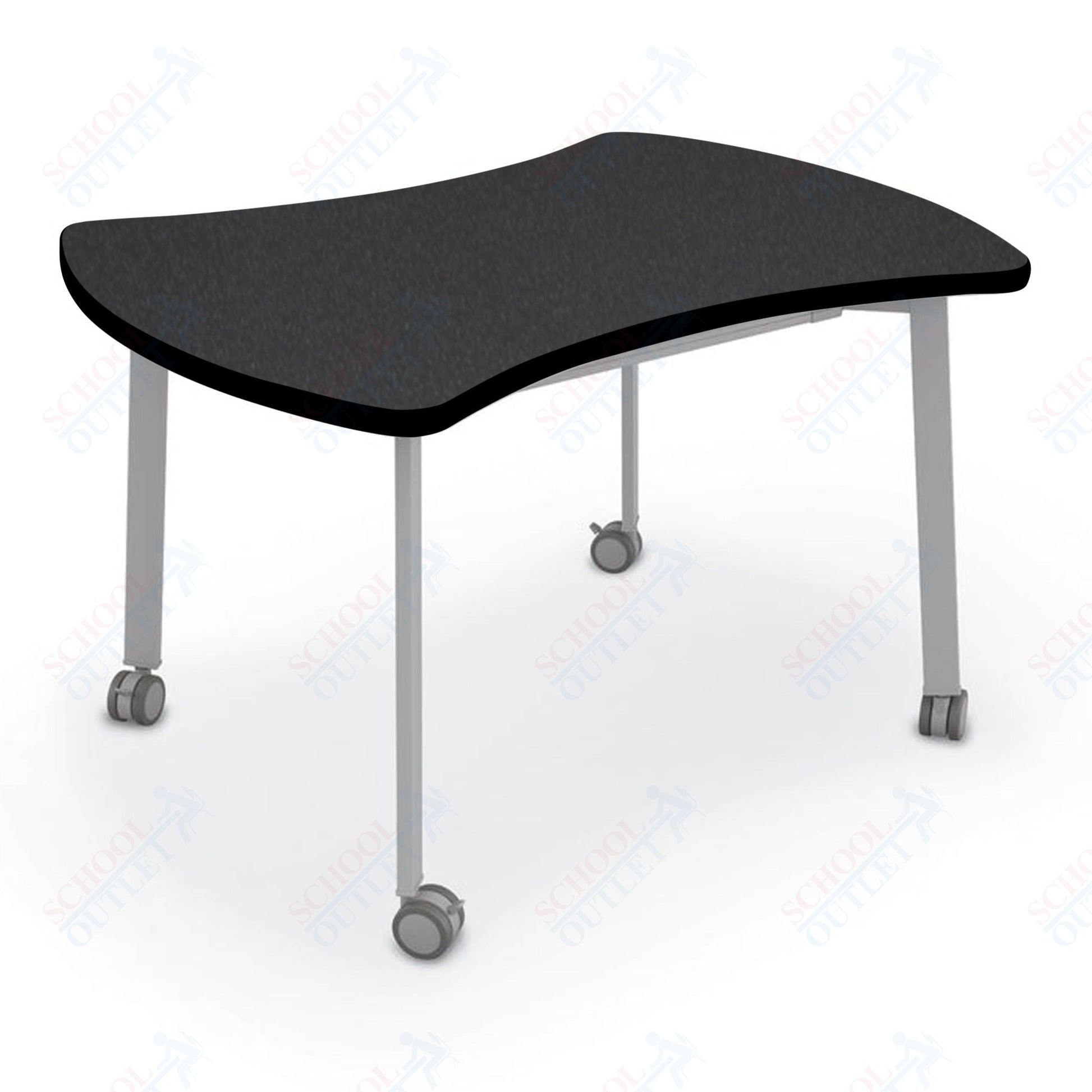 Mooreco Akt Table – Quad, Laminate Top, Fixed Height Available in 29"H, 36"H, or 42"H - SchoolOutlet
