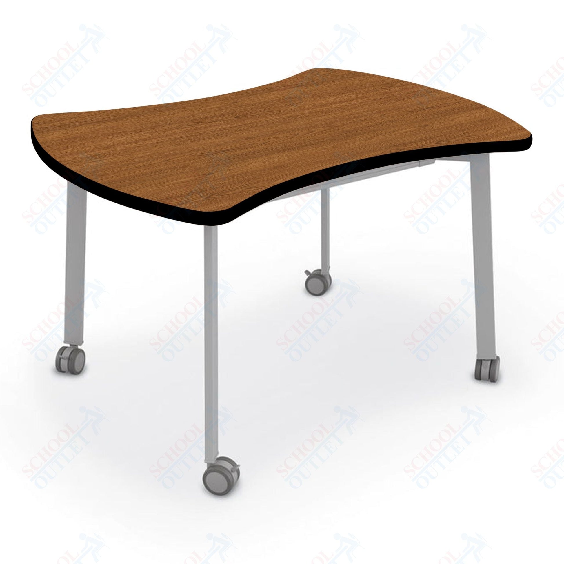 Mooreco Akt Table – Quad, Laminate Top, Fixed Height Available in 29"H, 36"H, or 42"H - SchoolOutlet