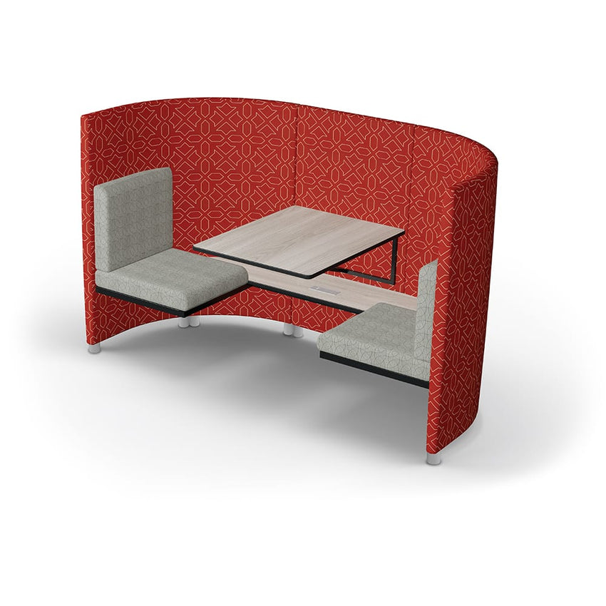 Mooreco Double Seat Privacy Pod - 48" H - Short with Power (MOR - SG.DPP.UPP.793648.P.X.X - XXXX - XXXX - Grade2) - SchoolOutlet