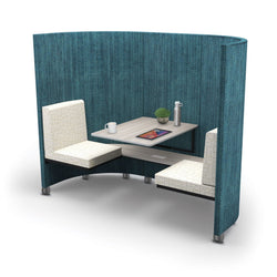 Mooreco Double Seat Privacy Pod - 62" H - Tall with Power (MOR-SG.DPP.UPP.793662.P.X.X-XXXX-XXXX-Grade2)