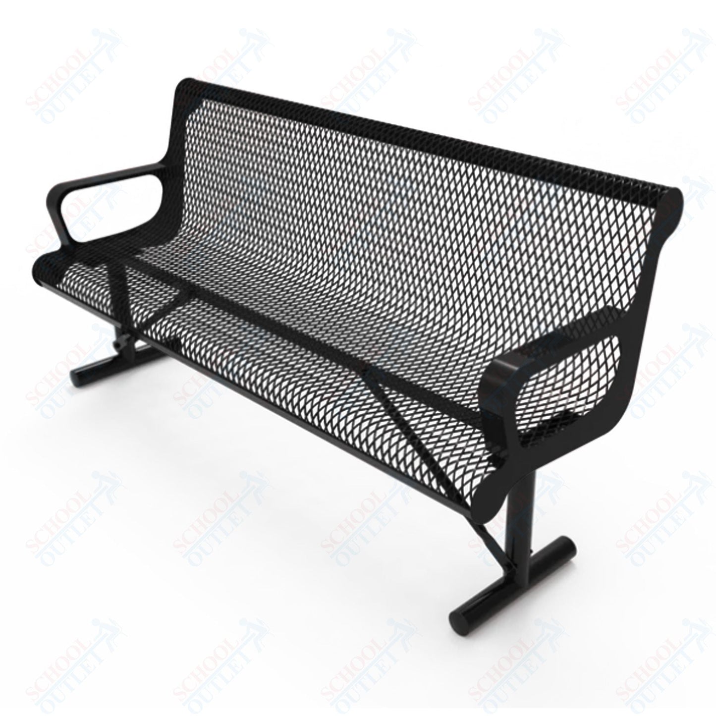 MyTcoat - Contoured Portable Outdoor Bench with Arm 4' L (MYT - BCA04 - 42) - SchoolOutlet