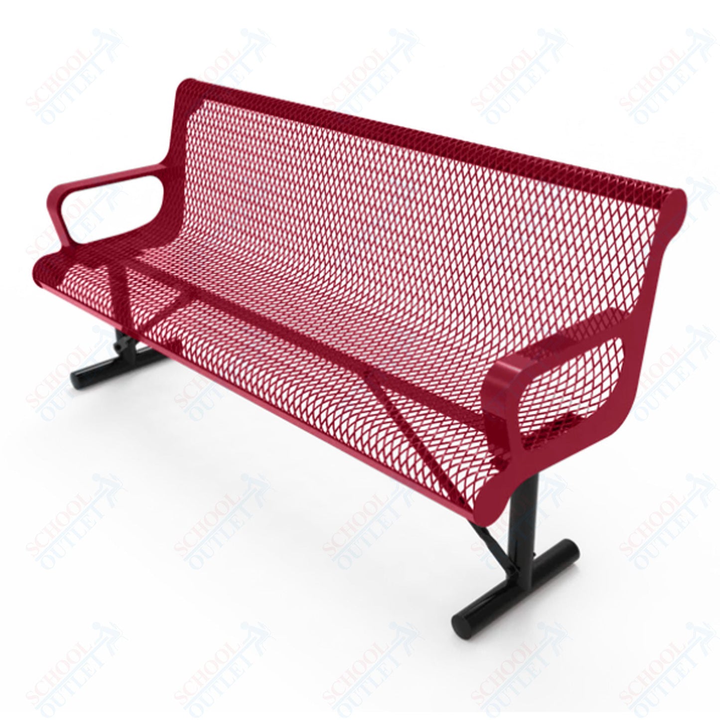 MyTcoat - Contoured Portable Outdoor Bench with Arm 4' L (MYT - BCA04 - 42) - SchoolOutlet