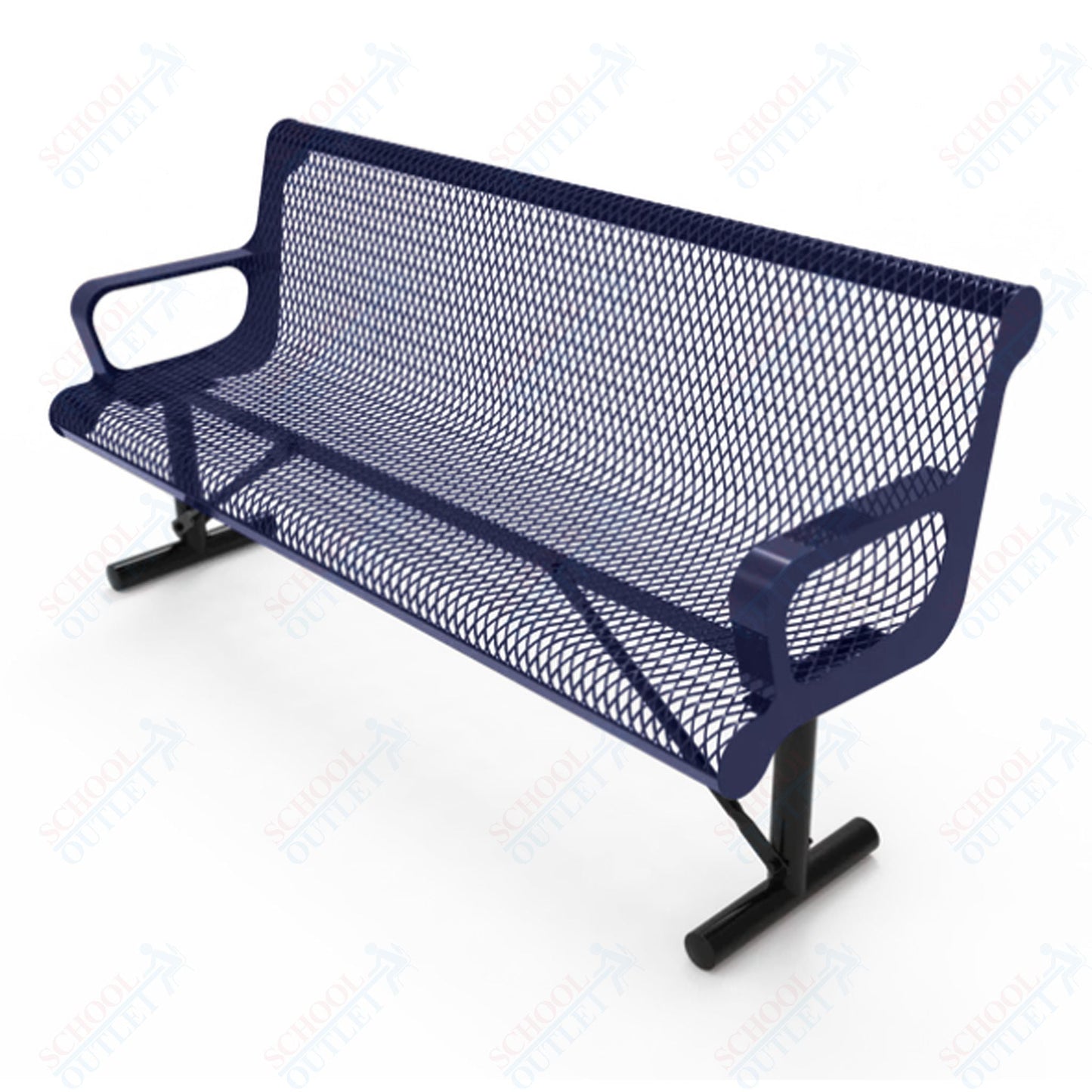 MyTcoat - Contoured Portable Outdoor Bench with Arm 4' L (MYT - BCA04 - 42) - SchoolOutlet
