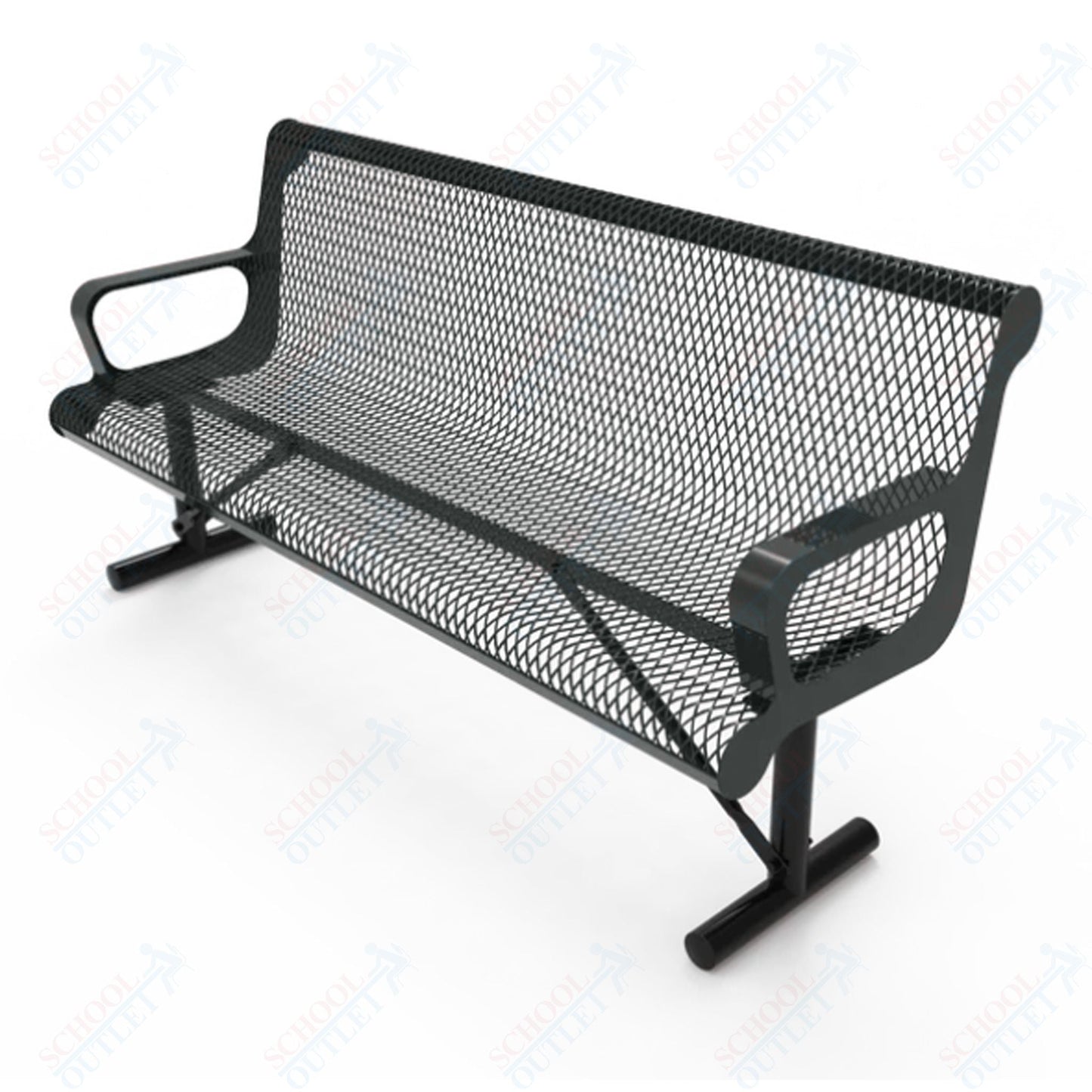 MyTcoat - Contoured Portable Outdoor Bench with Arm 4' L (MYT - BCA04 - 42) - SchoolOutlet