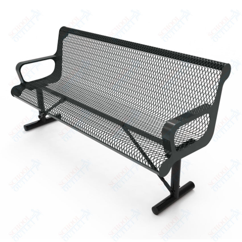MyTcoat - Contoured Portable Outdoor Bench with Arm 4' L (MYT - BCA04 - 42) - SchoolOutlet