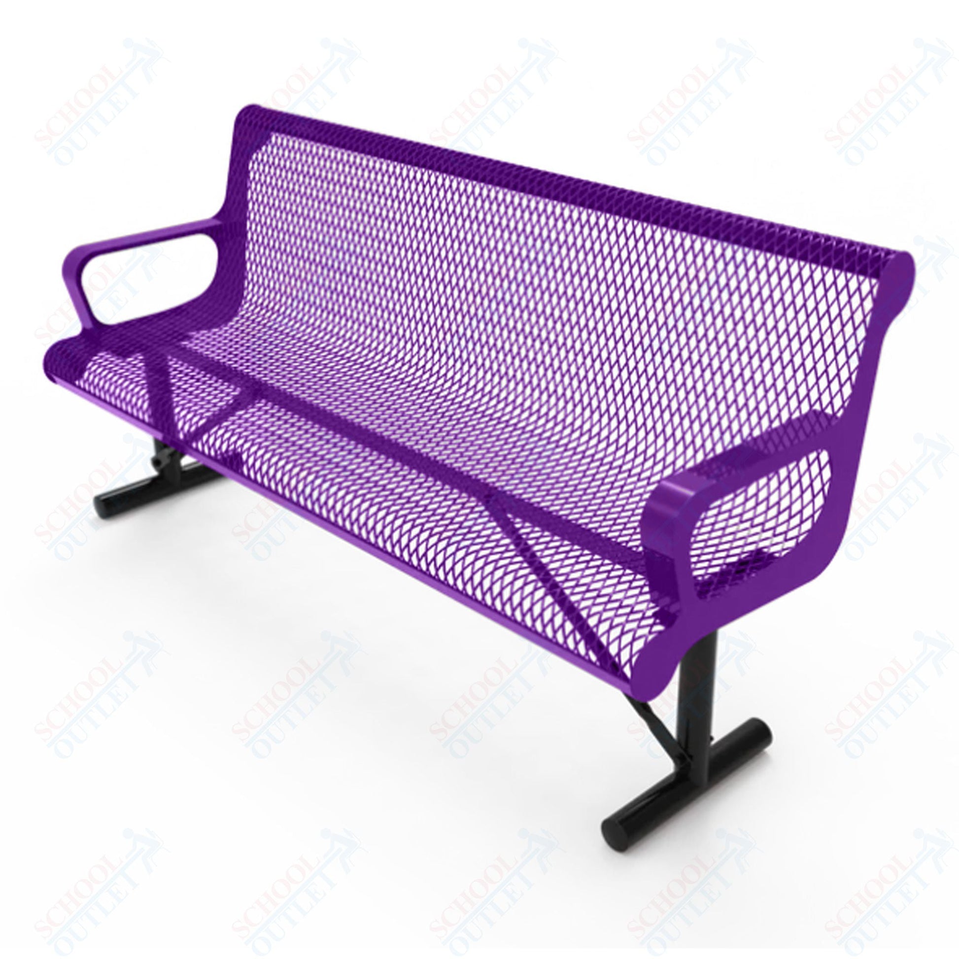 MyTcoat - Contoured Portable Outdoor Bench with Arm 4' L (MYT - BCA04 - 42) - SchoolOutlet