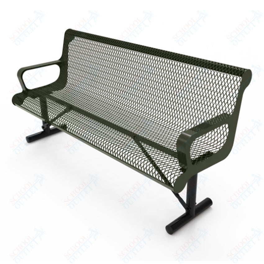 MyTcoat - Contoured Portable Outdoor Bench with Arm 4' L (MYT - BCA04 - 42) - SchoolOutlet