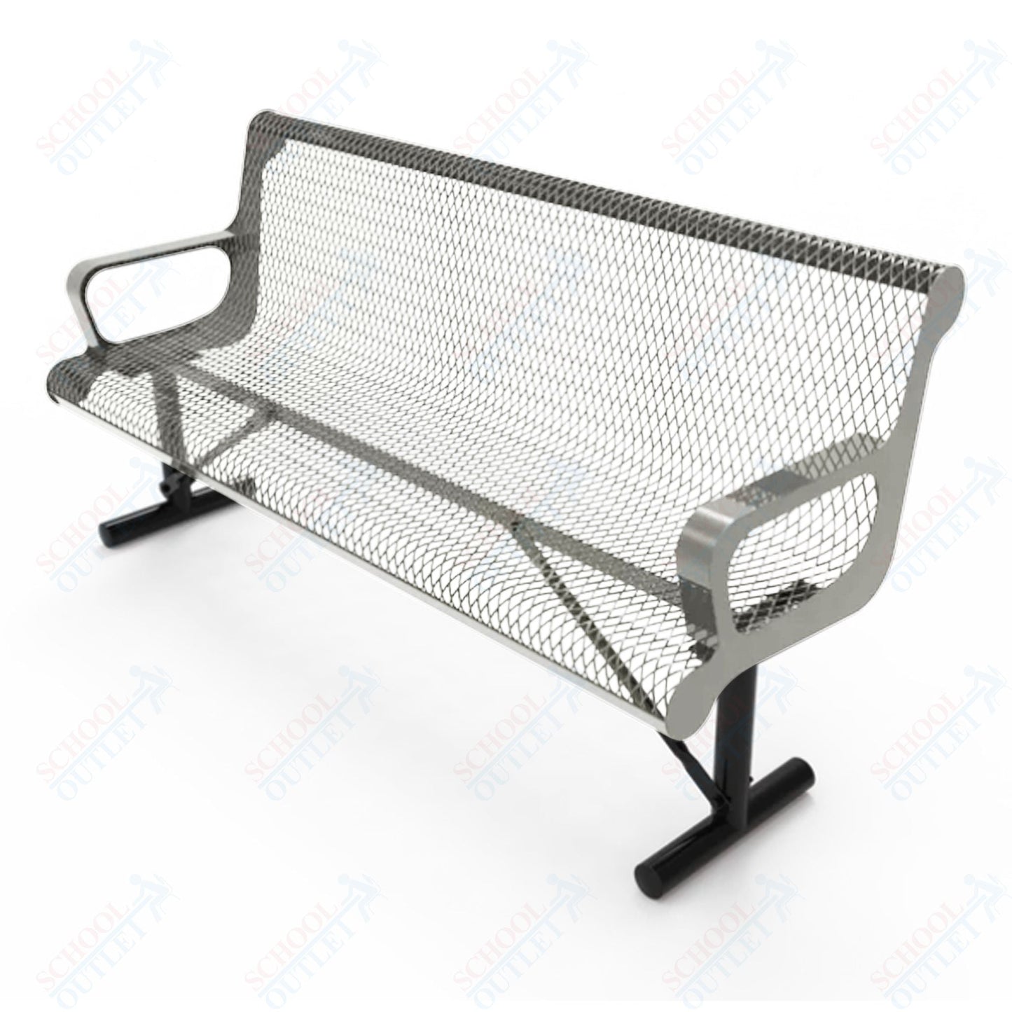 MyTcoat - Contoured Portable Outdoor Bench with Arm 4' L (MYT - BCA04 - 42) - SchoolOutlet
