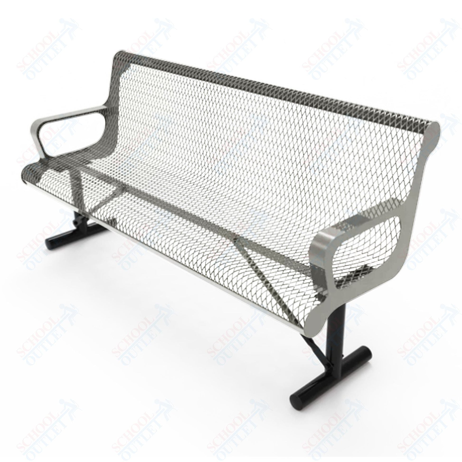 MyTcoat - Contoured Portable Outdoor Bench with Arm 4' L (MYT - BCA04 - 42) - SchoolOutlet