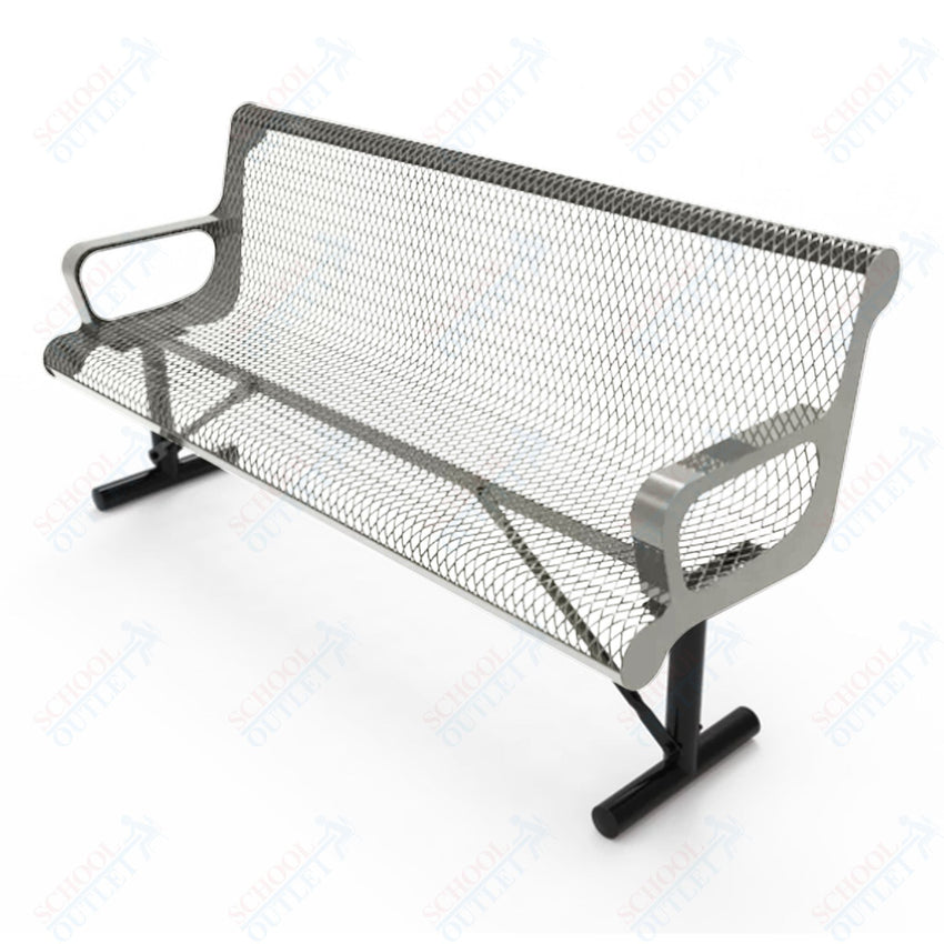 MyTcoat - Contoured Portable Outdoor Bench with Arm 4' L (MYT - BCA04 - 42) - SchoolOutlet