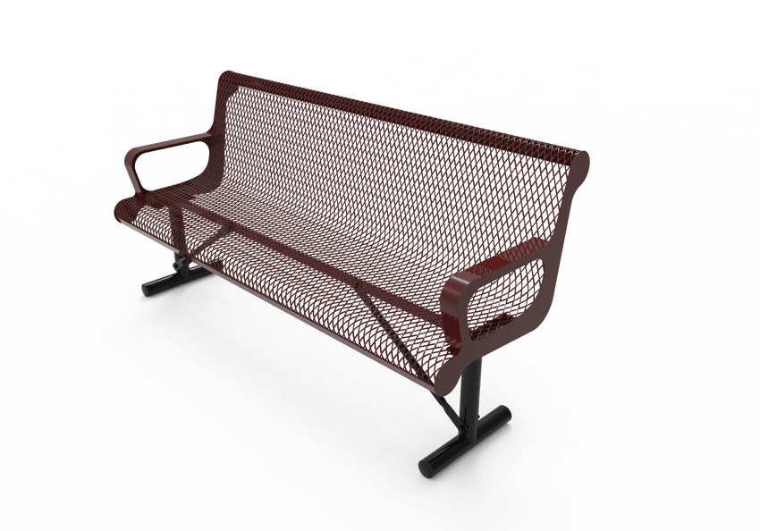 MyTcoat - Contoured Portable Outdoor Bench with Arm 6' L (MYT-BCA06-42) - SchoolOutlet