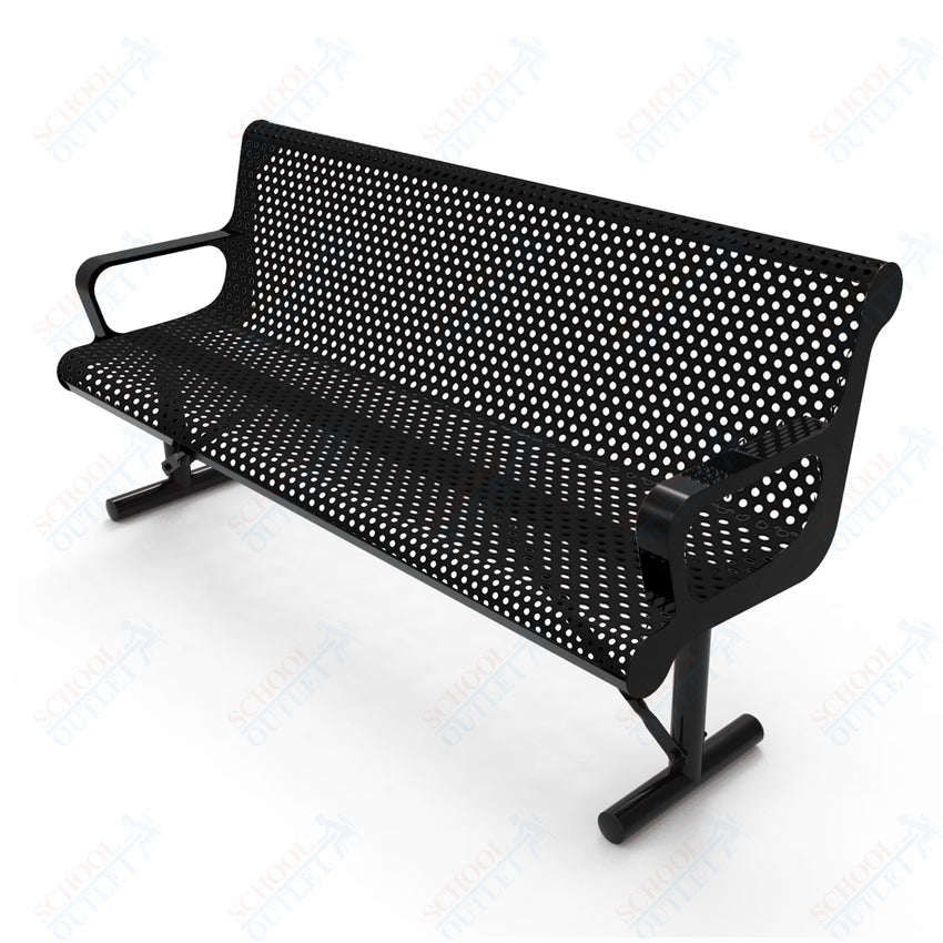 MyTcoat - Contoured Portable Outdoor Bench with Arm 6' L (MYT - BCA06 - 42) - SchoolOutlet