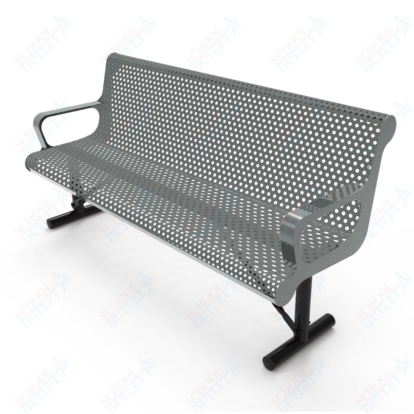 MyTcoat - Contoured Portable Outdoor Bench with Arm 6' L (MYT - BCA06 - 42) - SchoolOutlet
