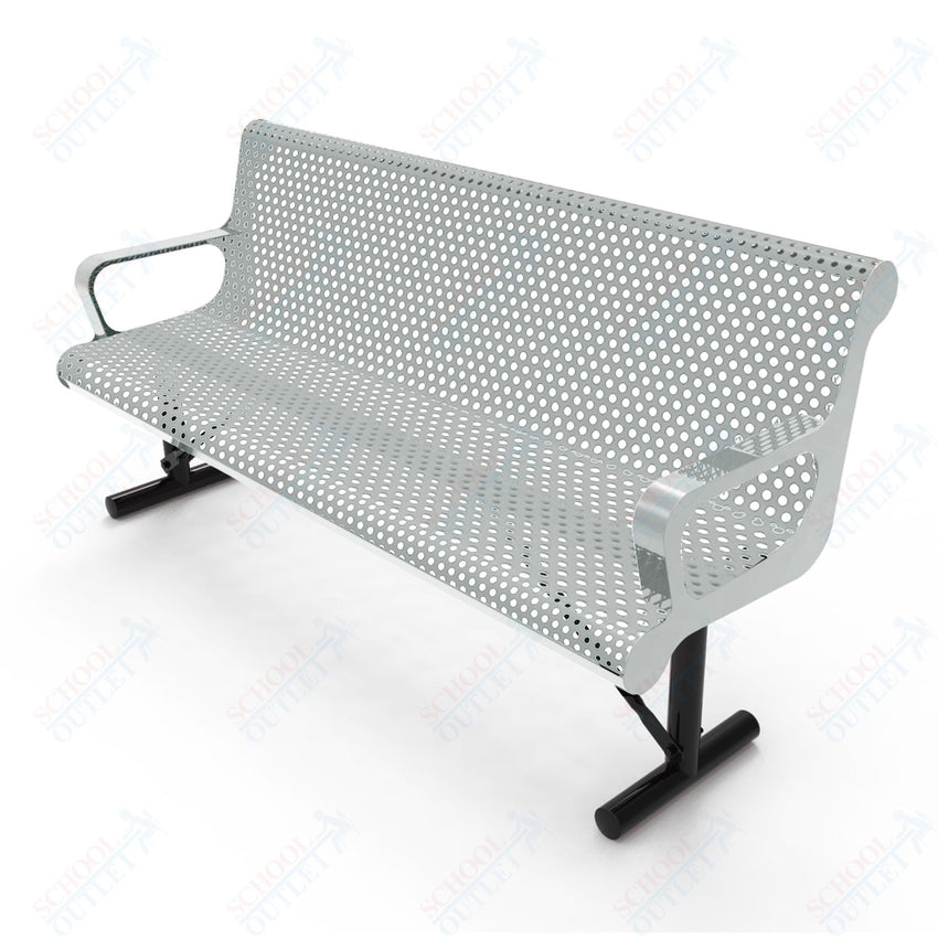 MyTcoat - Contoured Portable Outdoor Bench with Arm 6' L (MYT - BCA06 - 42) - SchoolOutlet
