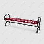 MyTcoat - Skyline Outdoor Bench with Arched Back - Portable or Surface Mount 4' L (MYT - BSL04 - O - 57) - SchoolOutlet