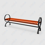 MyTcoat - Skyline Outdoor Bench with Arched Back - Portable or Surface Mount 4' L (MYT - BSL04 - O - 57) - SchoolOutlet