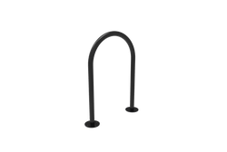 MyTcoat - Outdoor 1- Hump - Single Loop Bike Rack - 1.90 Tubing - Surface Mount (MYT-BKW13-SURFACE)