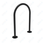 MyTcoat - Outdoor 1 - Hump - Single Loop Bike Rack - 1.90 Tubing - Surface Mount (MYT - BKW13 - SURFACE) - SchoolOutlet